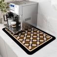thumbnail image 1 of Coffee Bar Mat Black Ink Coffee Mat Non Slip Rubber Backed Dish Drying Mat Anti-Slip Cafe Bar Accessories for Kitchen Counter Coffee Maker or Machine, 15.7x19.7 inch, 1 of 4