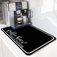 thumbnail image 1 of Coffee Bar Mat Rubber Dish Drying Mat For Kitchen Counter Coffee Mat for Home Bar Gift Kitchen Mat Coffee Bar Accessories Decorative Coffee Shop Chocolate Dish Drying Pad 18"X 24", 1 of 6