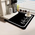 thumbnail image 1 of Coffee Bar Mat Rubber Dish Drying Mat for Kitchen Counter Coffee Mat for Home Bar Gift Kitchen Mat Coffee Bar Accessories Decorative Coffee Shop Chocolate Dish Drying Pad 16"X 18", 1 of 6