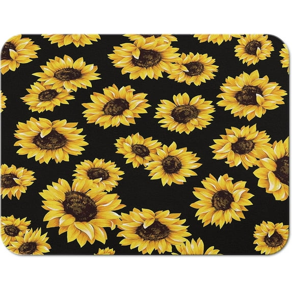 Coffee Bar Mat Rubber Dish Drying Mat For Kitchen Counter Coffee Mat for Home Bar Gift Kitchen Mat Coffee Bar Accessories Decorative Coffee Shop Chocolate Dish Drying Pad 18''X 24'',Black-1