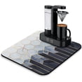 thumbnail image 1 of Coffee Bar Mat Rubber Dish Drying Mat For Kitchen Counter Coffee Mat for Home Bar Gift Kitchen Mat Coffee Bar Accessories Decorative Coffee Shop Chocolate Dish Drying Pad 16"X 18", 1 of 7