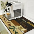 thumbnail image 1 of Coffee Bar Mat Super Absorbent Drying Coffee Mat with Non-slip Rubber Backed for Countertops, Coffee Bar Accessories Decor with Coffee Cup Pattern for Kitchen Counter, 16"x24", 1 of 6