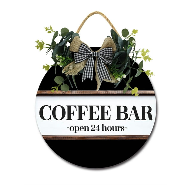 coffee-bar-open-24-hours-sign-front-door-porch-decorations-round