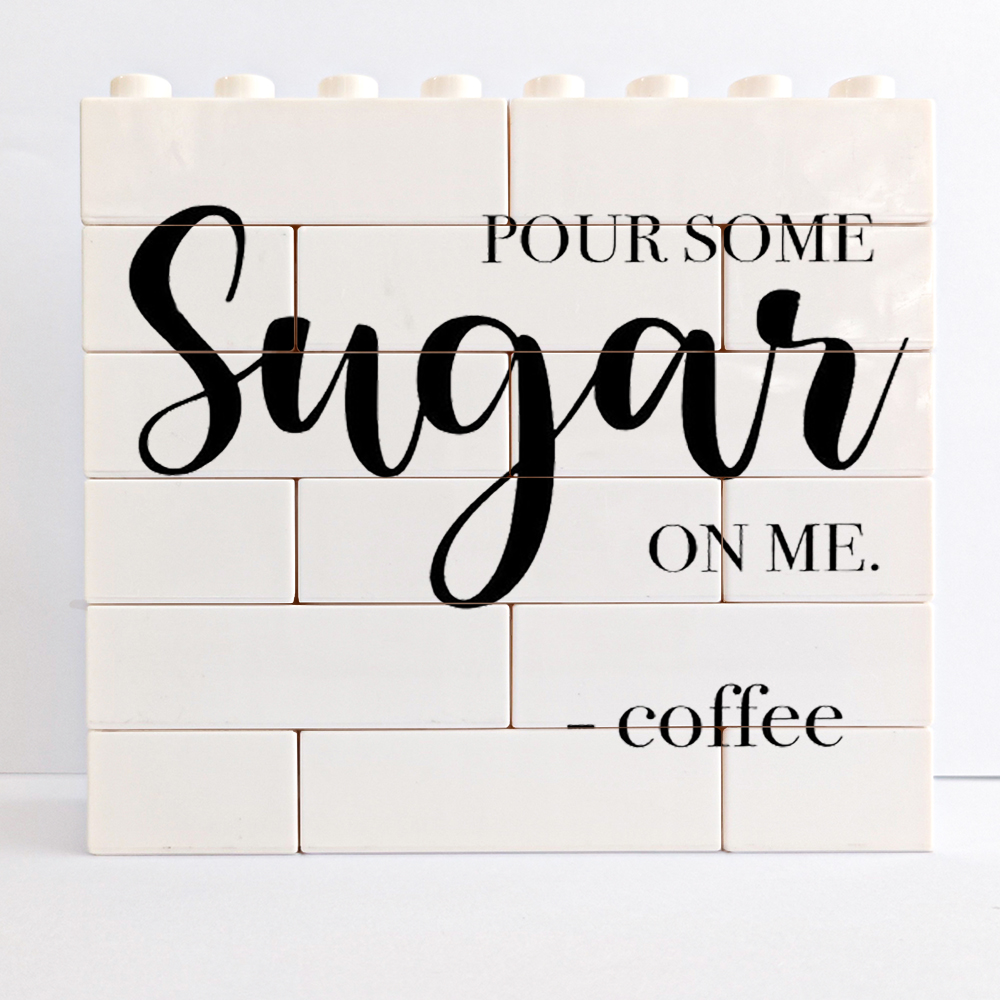 Coffee Bar Sign Decorative Signs Plaques Building Bricks Blocks Puzzles ...
