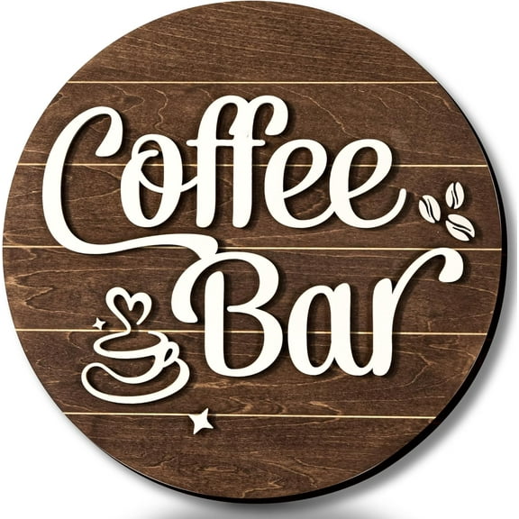 Coffee Bar Sign Wall Decor - Coffee Signs for Coffee Station Decor