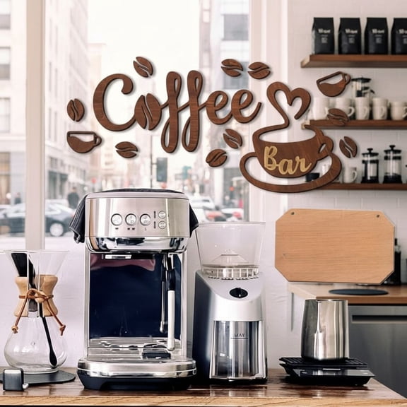 Coffee Bar Signs for Wall Decor - Vintage Coffee Signs Decor for Kitchen, Cafe Decorations for Home Bar Accessories, Farmhouse Cafe Sign