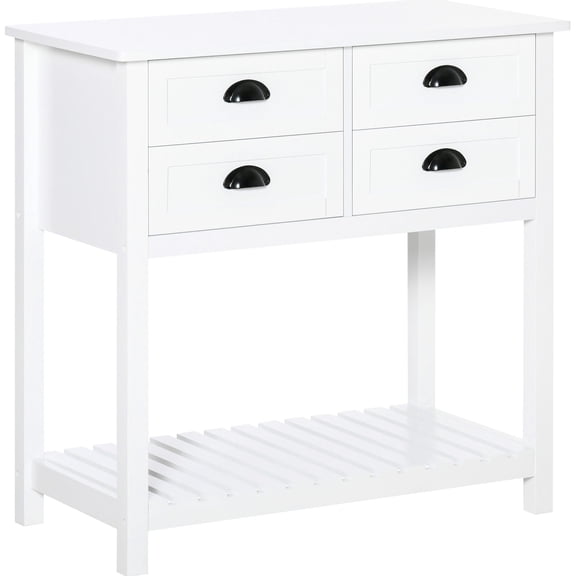 Coffee Bar Unit | Function in Kitchen or Living Space | White MDF Construction | Elevated Base for Safety