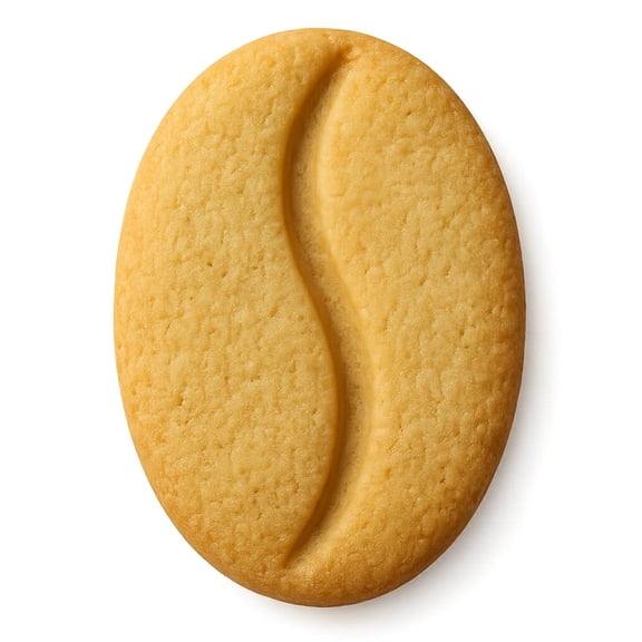 Mighty Gadget Coffee Bean Cookie Cutter & Stamp - 4x2.8" Unique Aroma for Coffee Lovers (Random Color)