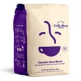 thumbnail image 1 of Coffee Bean Direct Hawaiian Kona Blend, Whole Bean Coffee, Contains 10% Hawaiian Kona Coffee, Arabica, Light Roast, 5 lb Bag, 1 of 9