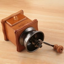Coffee Bean Grinder Wooden Manual Coffee Grinder Hand Stainless Steel Retro Coffee Spice Mini Burr Mill with Ceramic