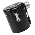 Coffee Bean Jar Sealed Bottle Black Storage Canister Airtight Coffee Container Vacuum Container