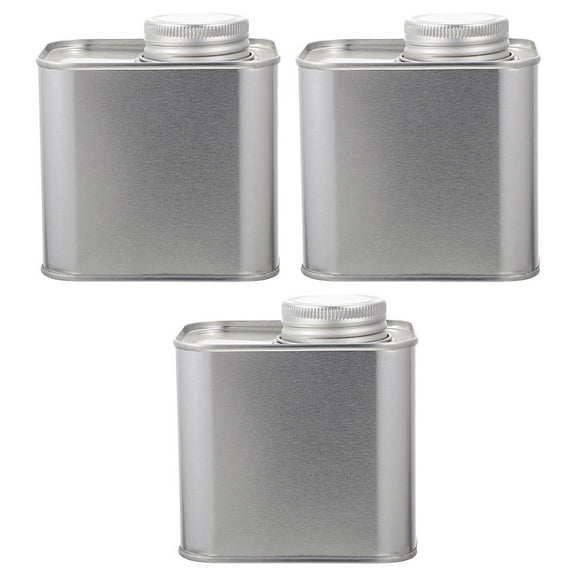 Coffee Bean Powder Tin Can Vacuum Container Tea Containers for Loose Tinplate Storage Airtight Metal Sealed Jar 3 Pcs