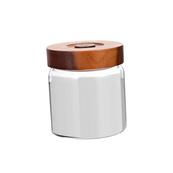 Coffee Bean Storage Container Clear Canister with Exhaust Valve for Espresso Beans Spices Grains Kitchen Cafe Shop