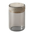 thumbnail image 1 of Coffee Bean Storage Container with One-way Valve Airtight Lid Date Tracker for Coffee and More Food Fresh and Storage, Clear Borosilicate Glass Coffee Canister, 1 of 6