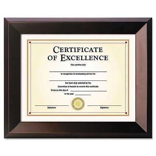 Coffee-Bean stain PARK AVENUE Document Frame 11x8one-half inch by DAX - 8.5x11