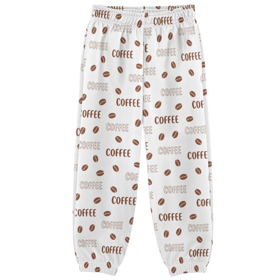 Coffee Beans Boys Pants Kids Casual Sweatpants Joggers Toddler Sports Pants 3-10 Years