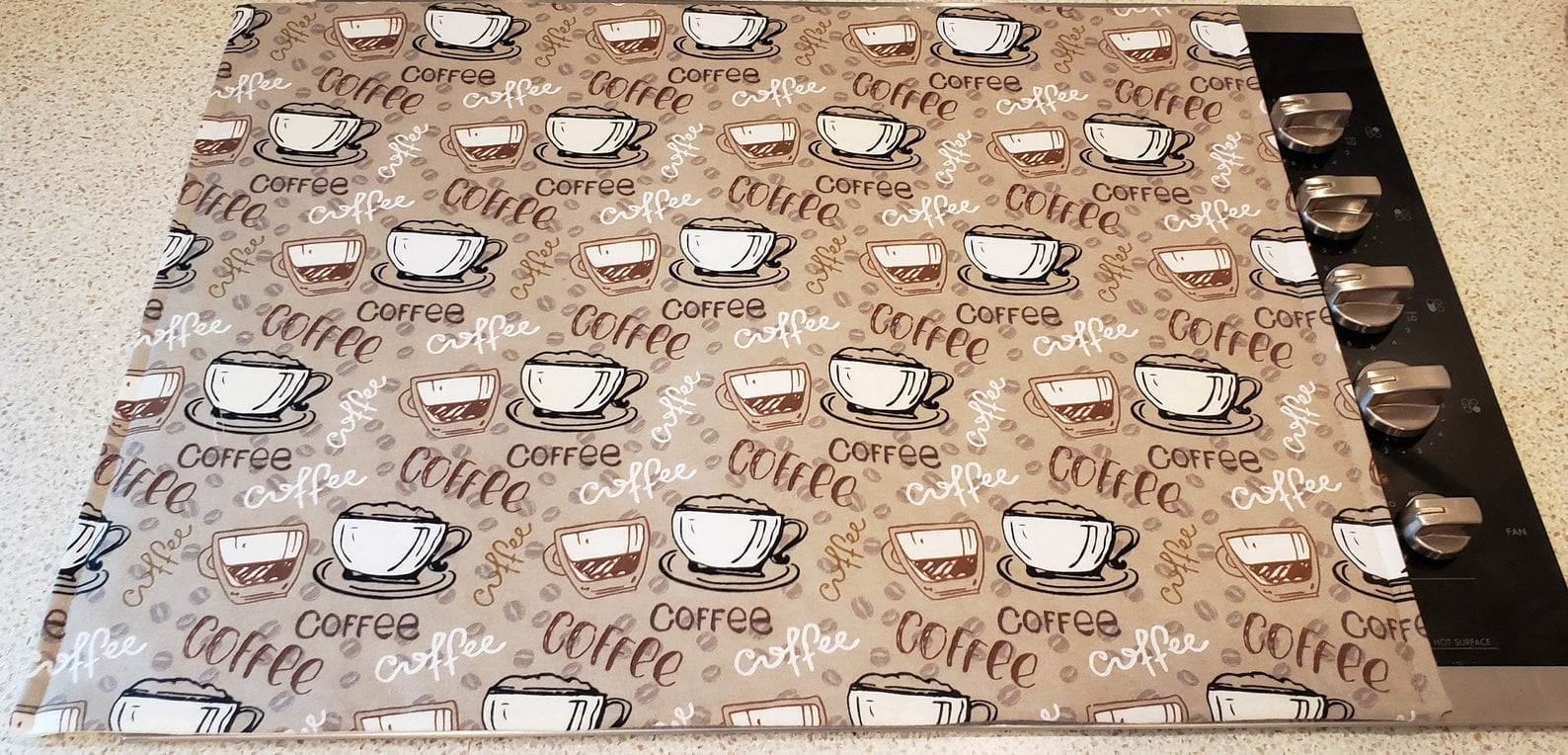 Coffee Beans Cover and Protector for Flat Stove Top by Penny's Needful Things