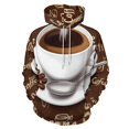 thumbnail image 1 of Coffee Beans Cup 3D Print Hoodie Men Women Autumn Thin Pullover Sweatshirt Vintage Streetwear Tops, 1 of 6