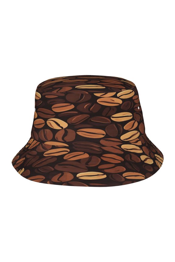 Coffee Beans Fisherman's Hat Lightweight and Breathable Sun Hat Suitable for Both Men and Women