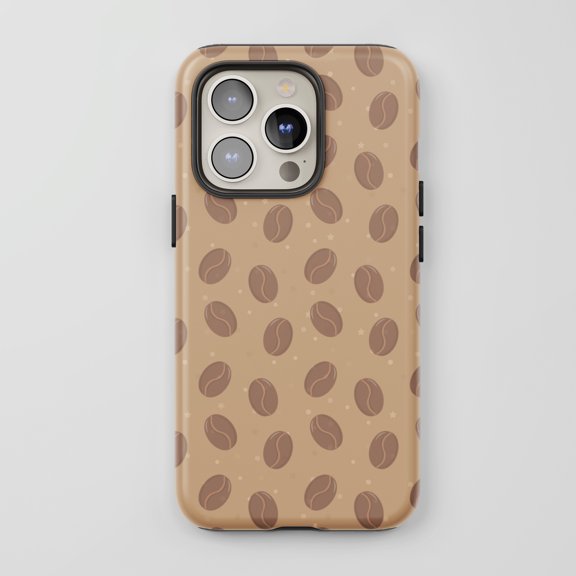 Coffee Beans For All iPhone Series Protective Phone Case Coffee Theme Brown