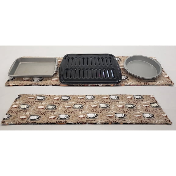 Coffee Beans Hot Pads or Hot Pad Runner by Penny's Needful Things (Small Hot Pad: 18 x 11.5in)