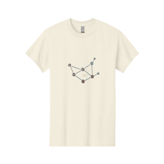 Coffee-Beans-Network Mens Graphic Tee, 100% Cotton, Casual Summer Wear