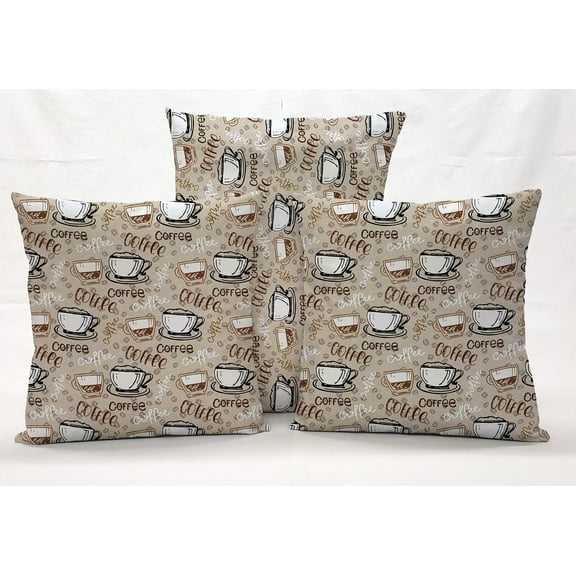 Coffee Beans Pillowcase / Pillow Cover (12 x 12)