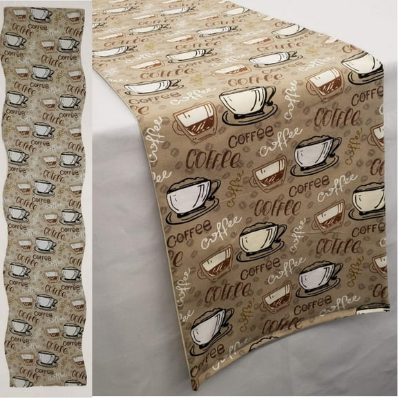 Coffee Beans Table Runner by Penny's Needful Things (3 Feet Long - STRAIGHT)