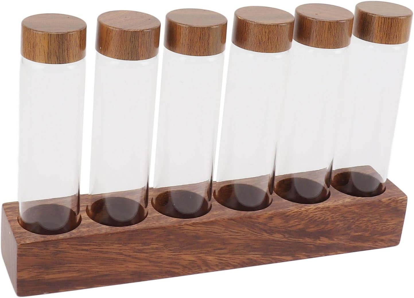 Spice Rack Test Tube Wooden Kitchen Storage UK Magnetic Spice Rack