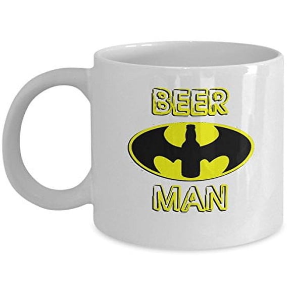 Man 11 oz Coffee Mug - Funny Alcohol Gifts White Ceramic