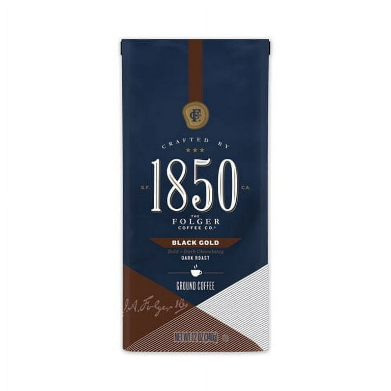 Coffee, Black Gold, Dark Roast, Ground, 12 oz Bag, 6/Carton Coffee, Black Gold, Dark Roast, Ground, 12 oz Bag, 6/Carton