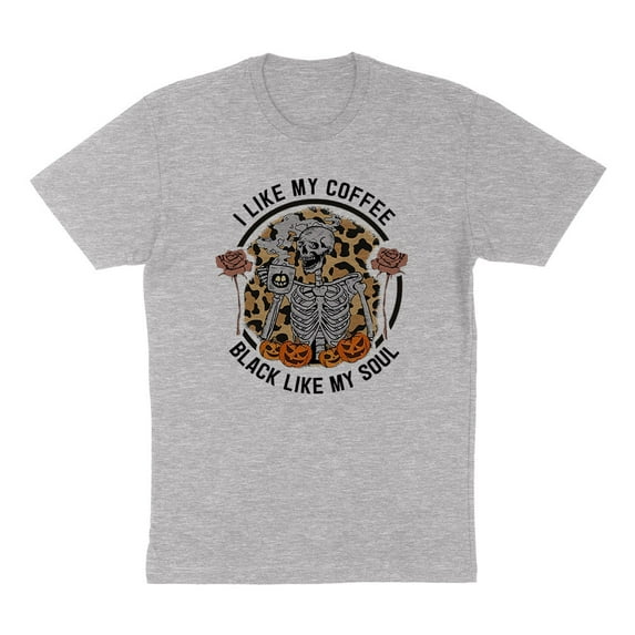 Coffee Black Like My Soul Shirt Unisex X-Small Grey