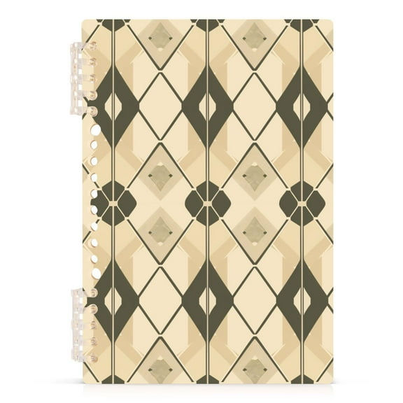 Coffee Block Notebooks 1-subject Journal 60 Sheets A5 College Ruled Paper Detachable Ring 8.3"x5.7"