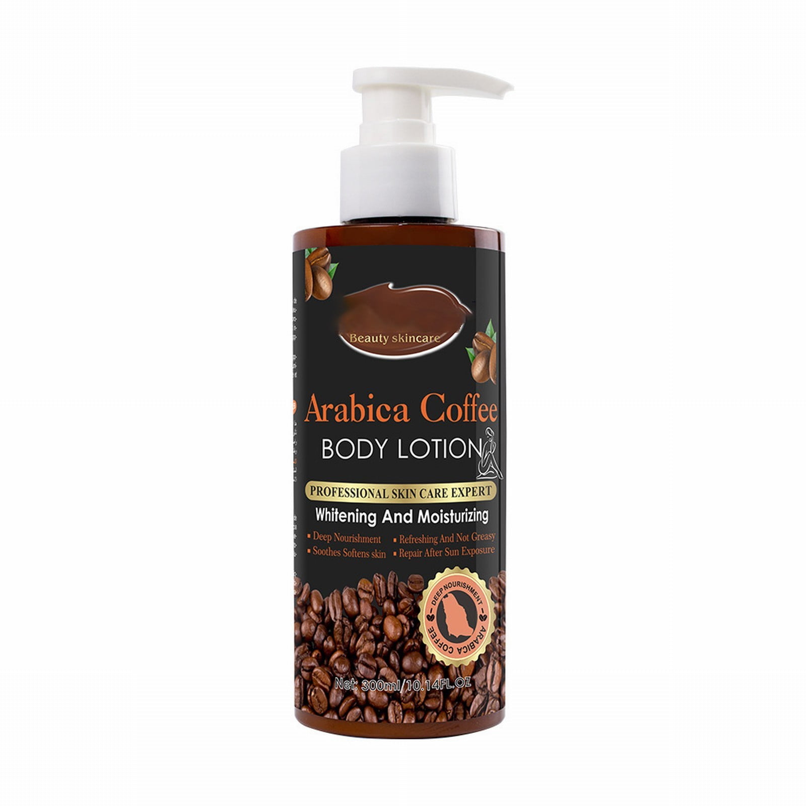 Coffee Body Lotion Hydrating Moisturizing Body Lotion Toning Soothing