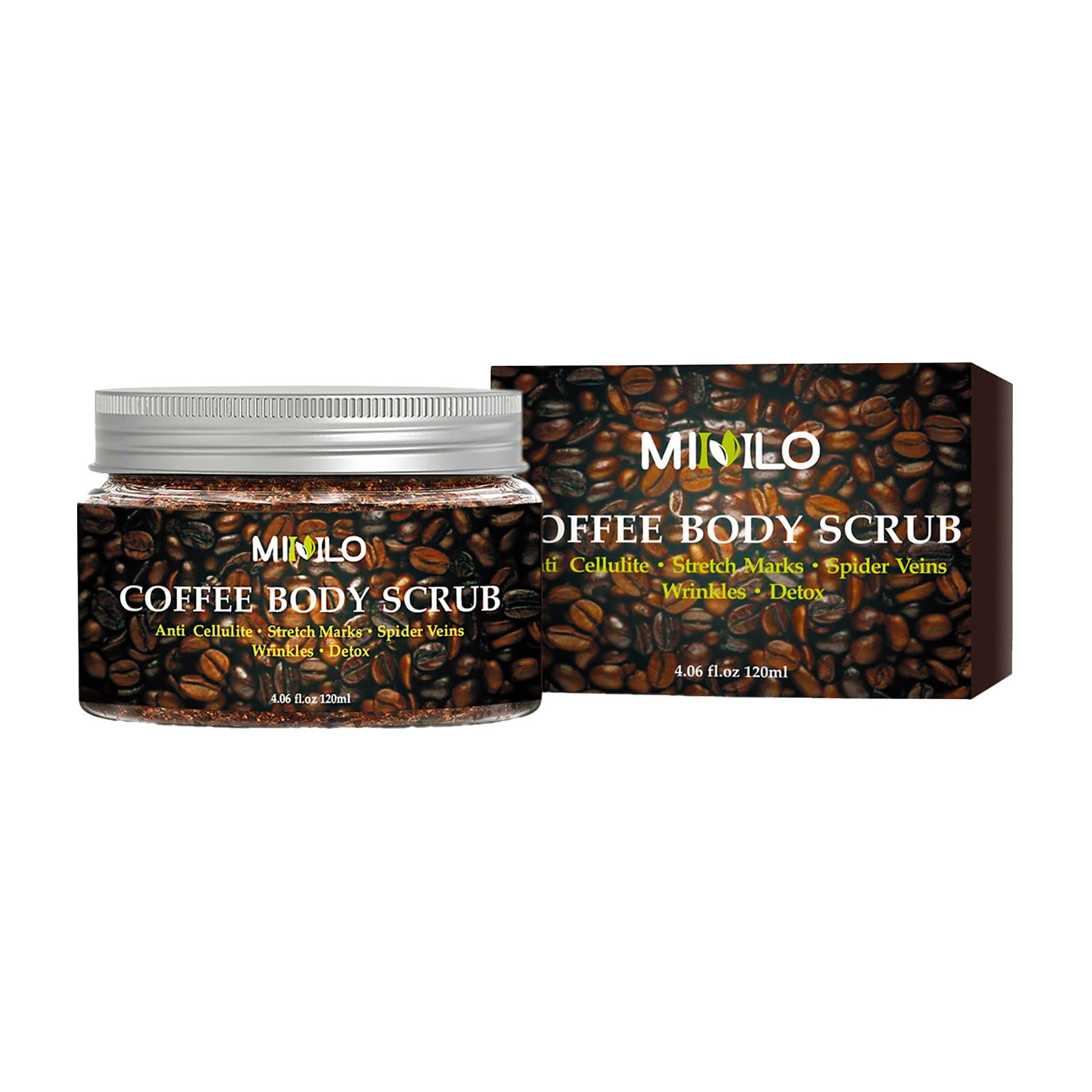 Coffee Body SCrub Acne Treatment, AntiCellulite Stretch Mark, Spider