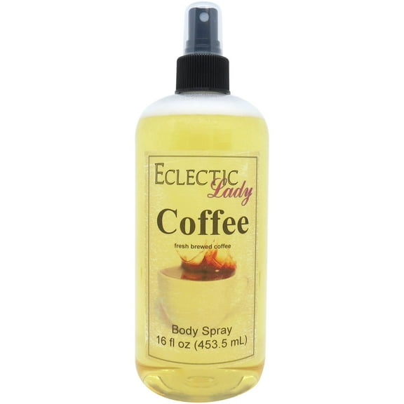 Coffee Body Spray, Eclectic Lady, Hydrating Mist, Unisex, 16 oz