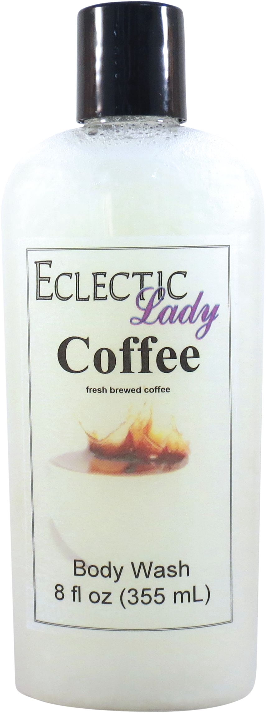 Coffee Body Wash by Eclectic Lady, Liquid Shower Gel for Women and Men, 8 Ounces