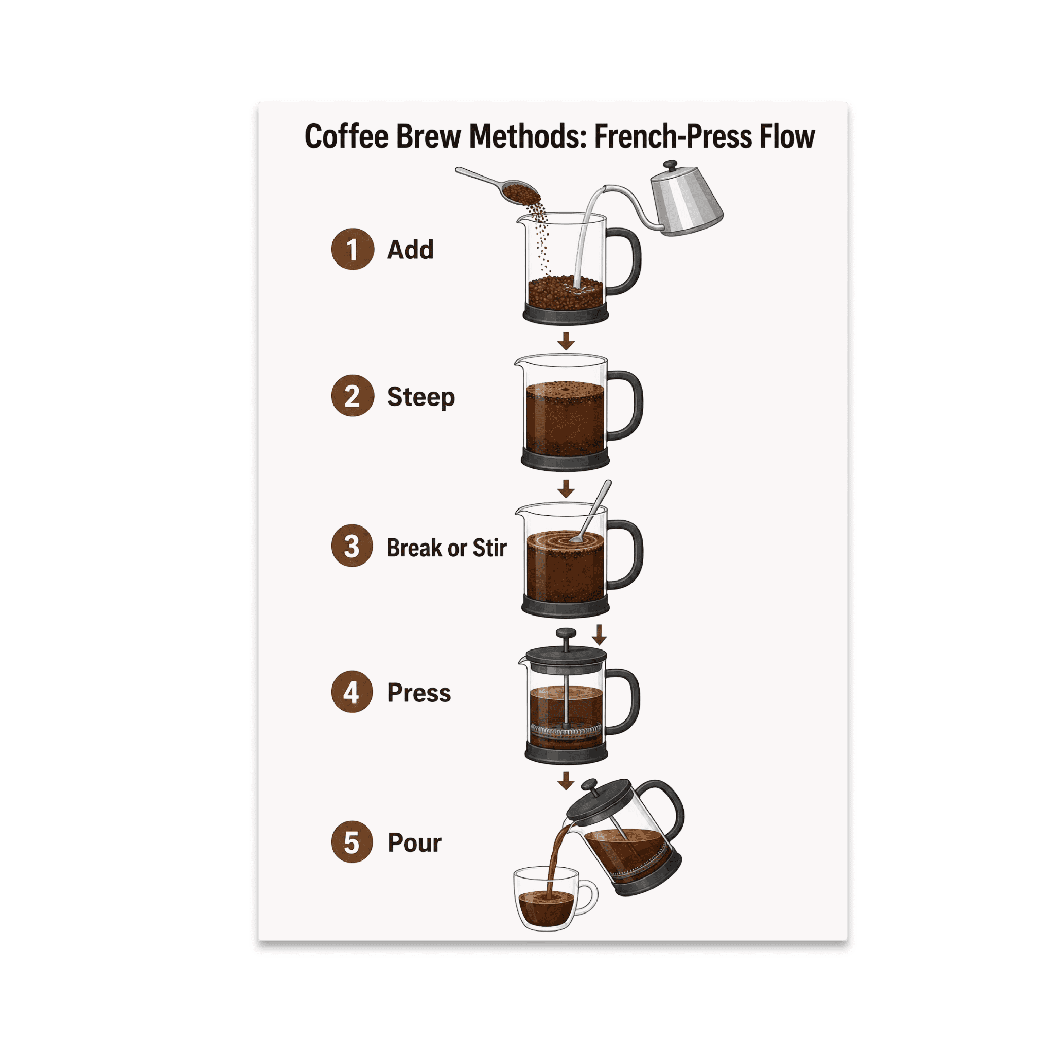 Ref Method B Coffee Brew Methods French-Press Flow Educational Reference - Coffee ...