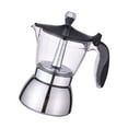 thumbnail image 1 of Coffee Brewing Pots With Clear Lid And Sturdy Stainless Steel Construction Suitable For Small Offices And Homes, 1 of 8