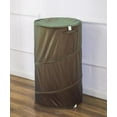thumbnail image 1 of Coffee Brown 30" Laundry Hamper Basket - Pop Up Durable Wired Bath & Home, 1 of 1