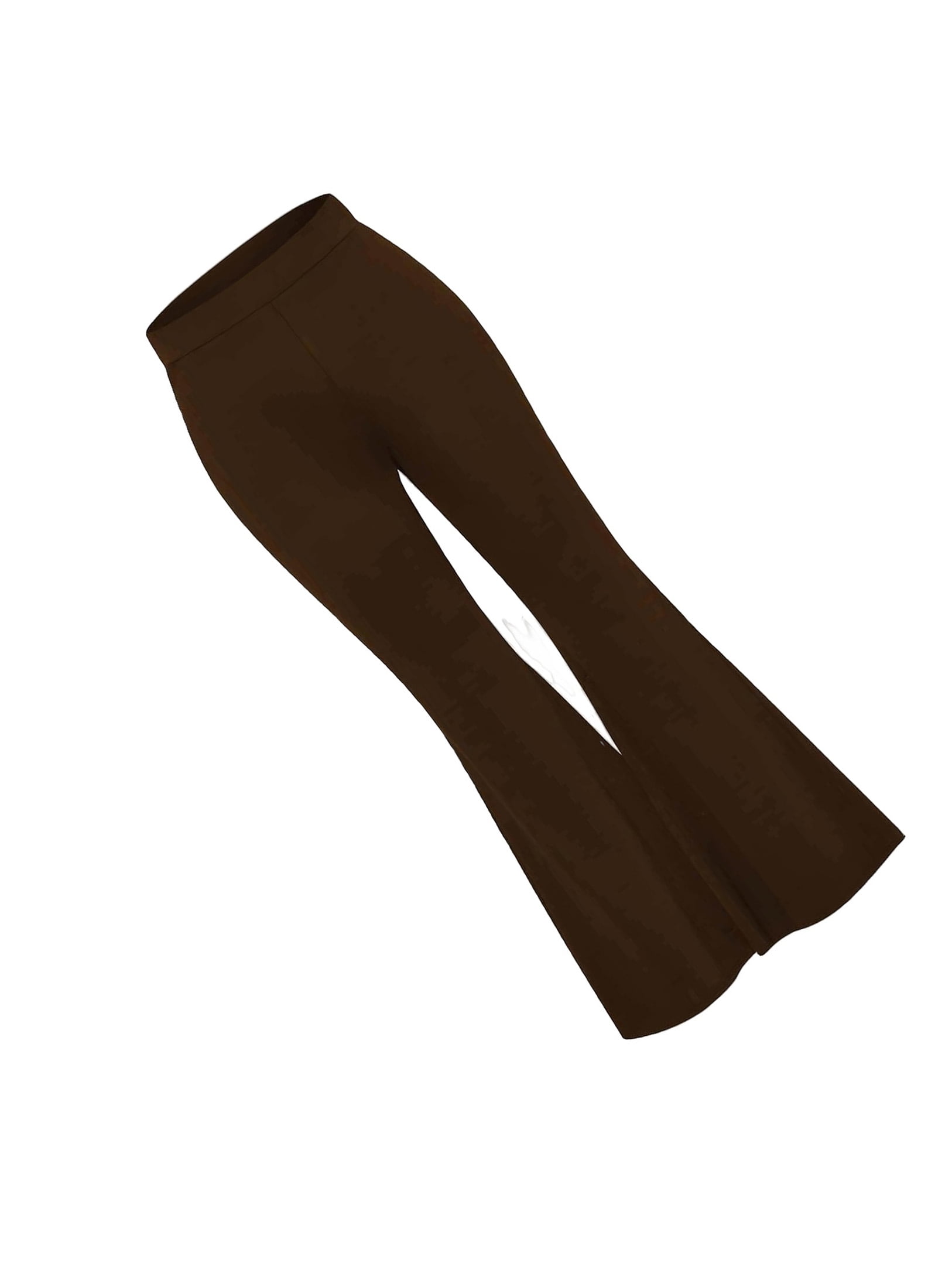 Coffee Brown Elegant Solid Flare Leg Plus Size Pants Women s Plus coffee-brown-elegant-solid-flare-leg-plus-size-pants-women-s-plus