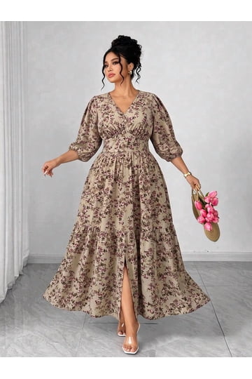Female Plus Size Maxi Dresses for Women