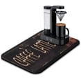 thumbnail image 1 of Coffee Brown Pattern Coffee Bar Mat Accessories for Countertop Absorbent Hide Stain Dish Drying Mats for Kitchen Counter Draining Pad Under Coffee Maker Coffee Pot Espresso Machine 19.5x12in, 1 of 7