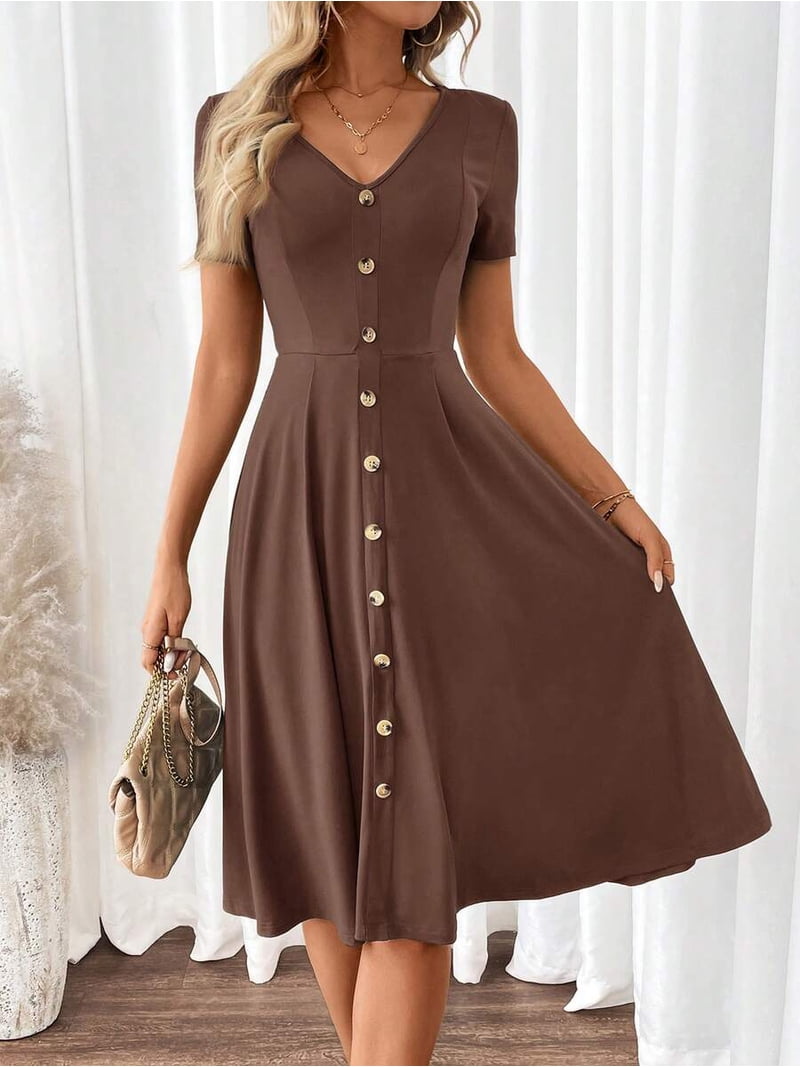 long turtleneck sweater dress Ribbed with Front Slit (Light Brown) Medium / Light Brown rive gauche Super soft midi sage green dress Pant Size:3XL · 40