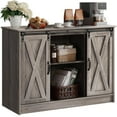 Coffee with Sliding Barn Doors 42\u201D Farmhouse Coffee