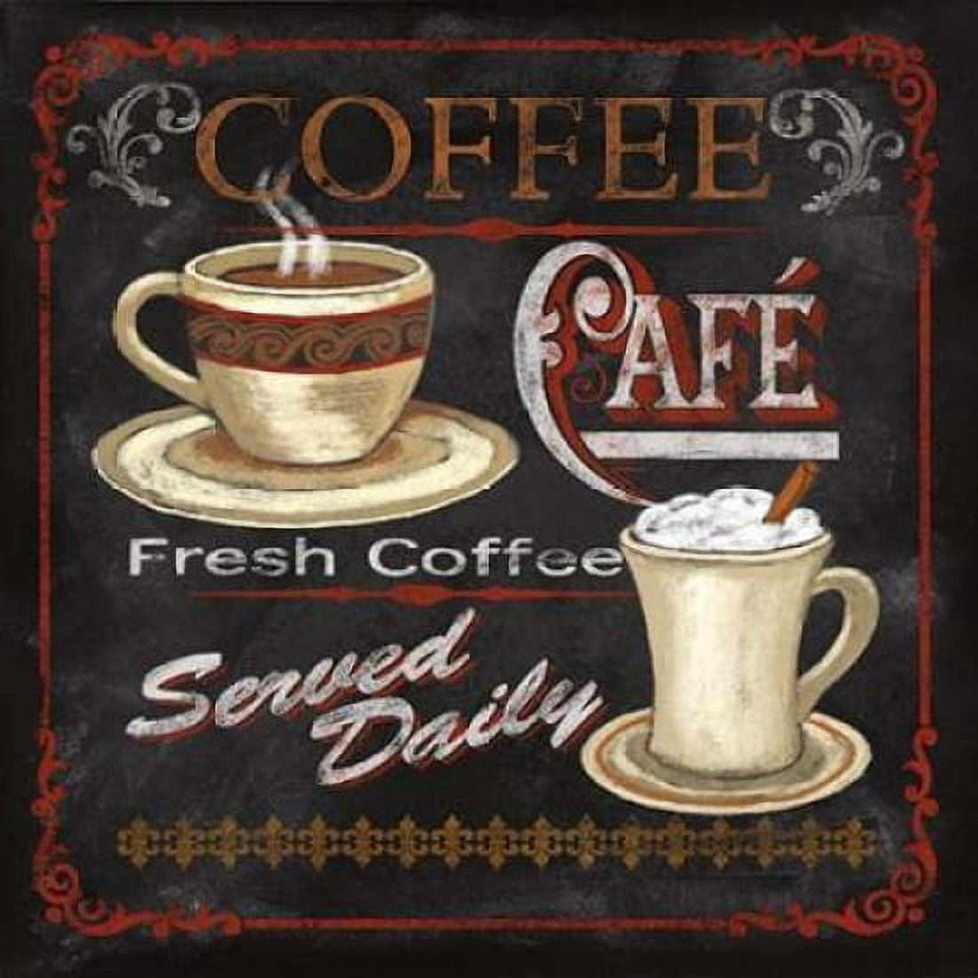 Coffee Cafe Canvas Art - Conrad Knutsen (24 x 24)