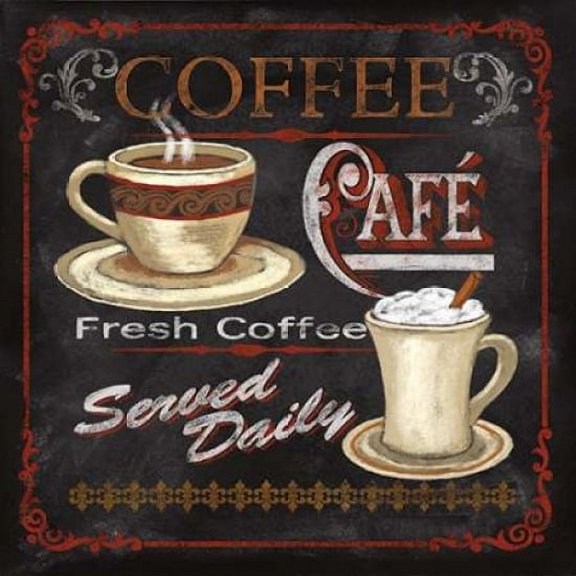 Coffee Cafe Canvas Art - Conrad Knutsen (24 x 24)