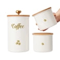 thumbnail image 1 of Coffee Canister, 3 pack Large Airtight Coffee Bean Storage Container, Café Grounds Container, Cafe Jar Cafe Holder, Food Storage Container for Flour, Sugar, Tea, 1 of 10
