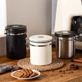 thumbnail image 1 of Coffee Canister Airtight Bean Container with Date Tracker Stainless Steel Kitchen Storage Box 1.2L As Shown, 1 of 5