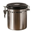 thumbnail image 1 of Coffee Canister Airtight Bean Container with Date Tracker Stainless Steel Kitchen Storage Box 1.5L As Shown, 1 of 1